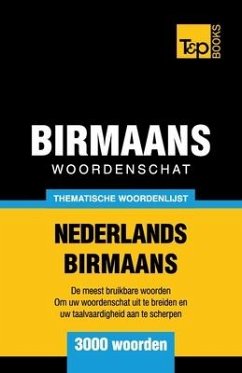 Thematische woordenschat Nederlands-Birmaans - 3000 woorden - Taranov, Andrey