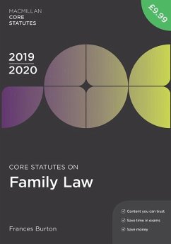 Core Statutes on Family Law 2019-20 - Burton, Frances