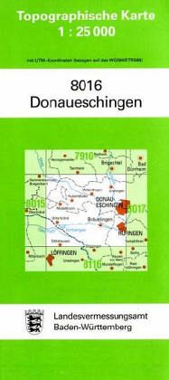 Topographische Karte Baden-Württemberg Donaueschingen Topographische Karte Baden-Württemberg Donaueschingen