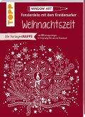 Vorlagenmappe Fensterdeko mit dem Kreidemarker Weihnachten von Pia Pedevilla Schablonen plus sämtliche Motive als Download Inkl Original Kreidemarker von Kreul und Schablonen: 7 Vorlagenbögen .. 