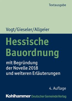 Hessische Bauordnung - Vogt, Susanne;Gieseler, Karoline;Allgeier, Erich