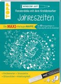 Maxi-Vorlagenmappe Fensterdeko mit dem Kreidemarker - Jahreszeiten. Inkl. Original Kreul-Kreidemarker, Sticker und Glitzer-Steinchen