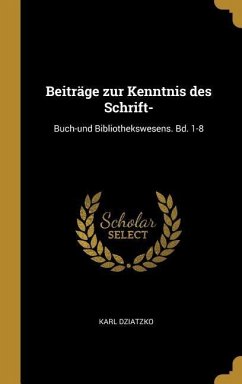 Beiträge zur Kenntnis des Schrift-