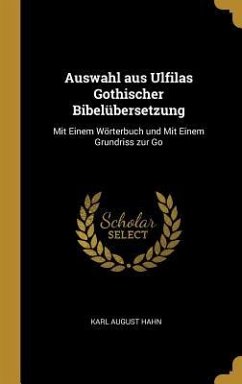 Auswahl aus Ulfilas Gothischer Bibelübersetzung: Mit Einem Wörterbuch und Mit Einem Grundriss zur Go - Hahn, Karl August