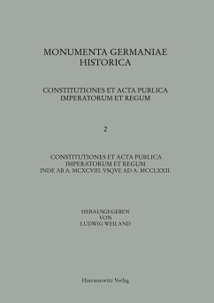 Constitutiones et acta publica imperatorum et regum (1198-1272) - Weiland, Ludwig