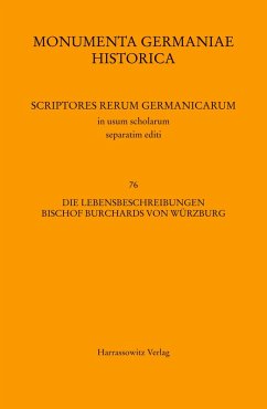 Cover Die Lebensbeschreibungen Bischof Burchards von Würzburg