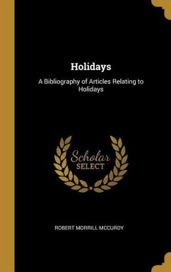 Holidays - McCurdy, Robert Morrill