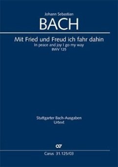 Mit Fried und Freud fahr ich dahin (Klavierauszug) - Bach, Johann Sebastian