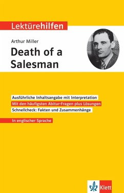 Cover Klett Lektürehilfen Arthur Miller, Death of a Salesman