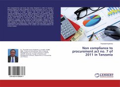 Non compliance to procurement act no. 7 of 2011 in Tanzania