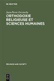 Orthodoxie religieuse et sciences humaines (eBook, PDF)