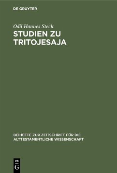 Studien zu Tritojesaja (eBook, PDF) - Steck, Odil Hannes