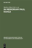 In Memoriam Paul Kahle (eBook, PDF)