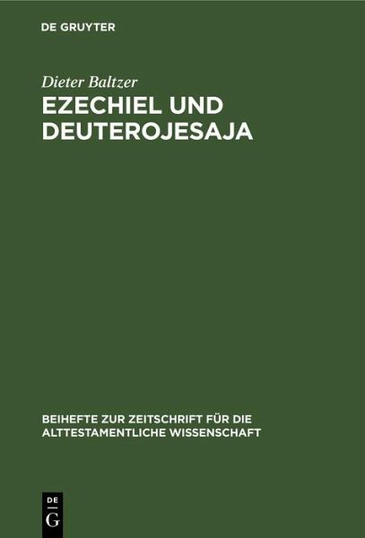 Ezechiel und Deuterojesaja (eBook, PDF) Ezechiel und Deuterojesaja (eBook, PDF)