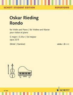 Cover Rondo G-Dur op.22,3 für Violine und Klavier