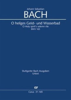 O heilges Geist- und Wasserbad (Klavierauszug) - Bach, Johann Sebastian