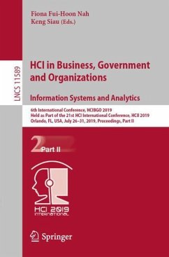 HCI in Business, Government and Organizations. Information Systems and Analytics