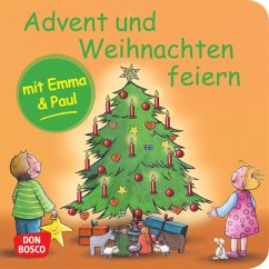 Advent und Weihnachten feiern mit Emma und Paul. Mini-Bilderbuch - Lehner, Monika