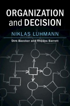 Organization and Decision (eBook, ePUB) - Luhmann, Niklas