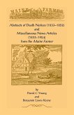 Abstracts of Death Notices (1833-1852) and Miscellaneous News Items from the Maine Farmer (1833-1924)