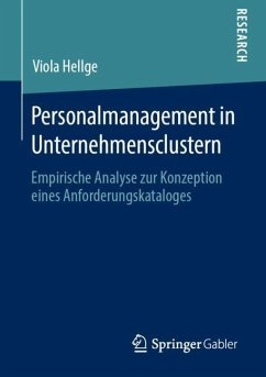 Personalmanagement in Unternehmensclustern - Hellge, Viola