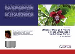 Effects of Storage & Priming on Seed Emergence in Soil&Embryo Culture
