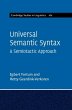 Universal Semantic Syntax (eBook, ePUB) - Bild 1