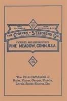 Chapin-Stephens Tools 1914 Catalog of Rules, Planes, Gauges, Plumbs, Levels, Spoke Shaves, Etc. - Pollak, Emil; Pollak, Martyl