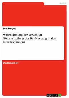 Wahrnehmung der gerechten Güterverteilung der Bevölkerung in den Industrieländern (eBook, PDF)