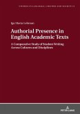 Authorial Presence in English Academic Texts (eBook, ePUB)