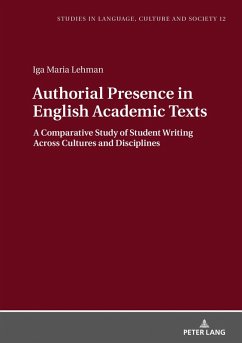 Authorial Presence in English Academic Texts (eBook, ePUB) - Iga Lehman, Lehman