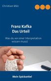 Mein Spickzettel Franz Kafka Das Urteil