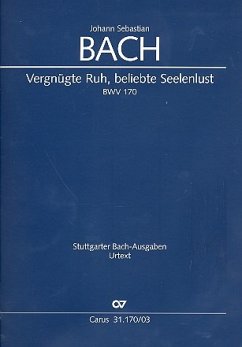 Cover Vergnügte Ruh, beliebte Seelenlust (Klavierauszug)