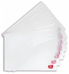 Sicht- und Schutzhülle für Kamishibai-Bildkarten (Kamishibai-Hülle), DIN A3, mit Klettverschluss, transparent, Vorteilspack mit 10 Exemplaren