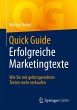 Quick Guide Erfolgreiche Marketingtexte - Bild 1