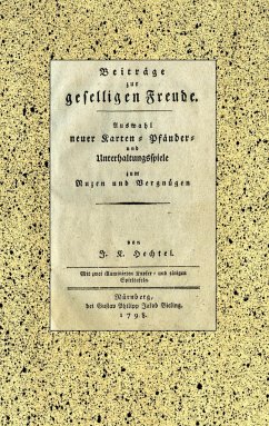 Johann Kaspar Hechtel: Beiträge zur geselligen Freude - Hechtel, Johann Kaspar