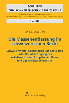 Die Massenentlassung im schweizerischen Recht (eBook, PDF) - Sara, Licci