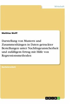 Darstellung von Mustern und Zusammenhängen in Daten getrackter Bestellungen unter Nachfrageunsicherheit und zufälligem Ertrag mit Hilfe von Regressionsmethoden - Wolff, Matthias