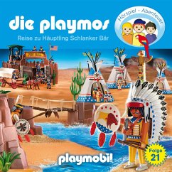 Die Playmos - Das Original Playmobil Hörspiel, Folge 21: Die Reise zu Häuptling Schlanker Bär (MP3-Download) - Fickel, Florian; Bredel, David