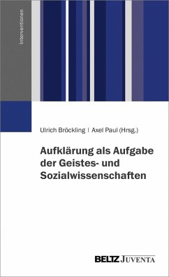 Cover Aufklärung als Aufgabe der Geistes- und Sozialwissenschaften (eBook, PDF)