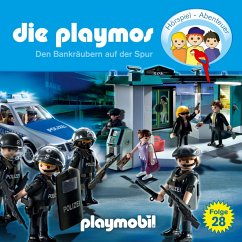 Die Playmos - Das Original Playmobil Hörspiel, Folge 28: Den Bankräubern auf der Spur (MP3-Download) - Rost, Simon X.; Fickel, Florian