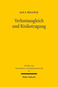 Verlustausgleich und Risikotragung (eBook, PDF) - Hellwig, Jan F.