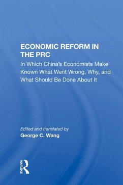 Economic Reform In The Prc - Borklund, C W