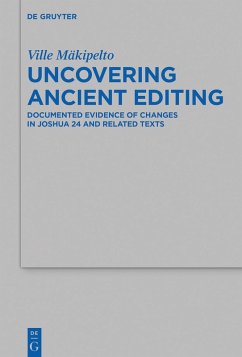 Uncovering Ancient Editing (eBook, ePUB) - Mäkipelto, Ville