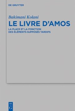 Cover Le livre d'Amos (eBook, PDF)