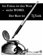 Im Fokus ist das Wort - nicht WORD. Der... - Bild 1