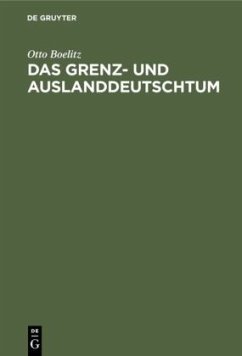 Cover Das Grenz- und Auslanddeutschtum
