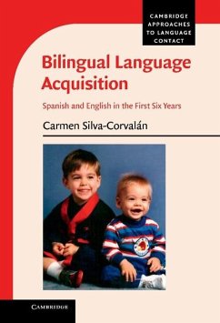 Bilingual Language Acquisition (eBook, ePUB) - Silva-Corvalan, Carmen