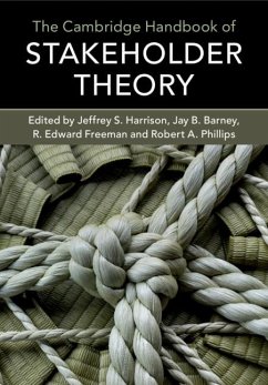 Cover Cambridge Handbook of Stakeholder Theory (eBook, PDF)