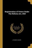 Registeration of Voters Under The Reform Act, 1918